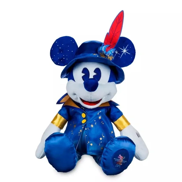 Disney 50th Anniversary Main Attraction Peter Pan Flight Mickey Plush & Ears Set - Picture 6 of 8